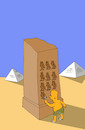 Cartoon: Hieroglyph... (small) by berk-olgun tagged hieroglyph