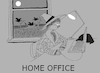 Cartoon: Home Office... (small) by berk-olgun tagged home,office