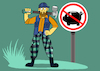 Cartoon: Hunting Ban... (small) by berk-olgun tagged hunting,ban