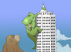 Cartoon: King Kong vs Godzilla... (small) by berk-olgun tagged king,kong,vs,godzilla