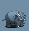 Cartoon: Man Elephant... (small) by berk-olgun tagged man,elephant