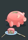 Cartoon: Money Box Cake... (small) by berk-olgun tagged money,box,cake