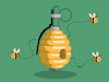 Cartoon: Natural Hand Bomb... (small) by berk-olgun tagged natural,hand,bomb