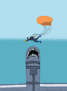 Cartoon: Parachute ... (small) by berk-olgun tagged parachute