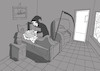 Cartoon: Pillow... (small) by berk-olgun tagged pillow