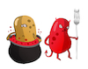 Cartoon: Potatoes Hell... (small) by berk-olgun tagged fork