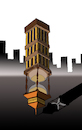 Cartoon: Sand Clock Tower... (small) by berk-olgun tagged sand,clock,tower