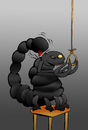 Cartoon: Scorpion Suicide... (small) by berk-olgun tagged scorpion,suicide