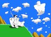 Cartoon: Shepherd Cloud... (small) by berk-olgun tagged shepherd,cloud