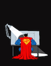 Cartoon: Superdesk... (small) by berk-olgun tagged superdesk
