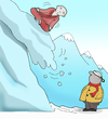 Cartoon: The Avalanche.. (small) by berk-olgun tagged the,avalanche