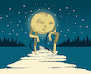 Cartoon: The Old Moon... (small) by berk-olgun tagged the,old,moon