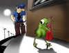 Cartoon: The Paranoid Frog... (small) by berk-olgun tagged the,paranoid,frog