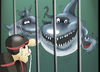 Cartoon: The Shark Family... (small) by berk-olgun tagged the,shark,family