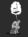 Cartoon: Thinking Man... (small) by berk-olgun tagged thinking,man