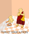 Cartoon: Toilet Education... (small) by berk-olgun tagged toilet,education