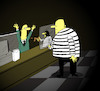 Cartoon: Ventriloquist Robber... (small) by berk-olgun tagged ventriloquist,robber