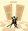 Cartoon: WC Tango... (small) by berk-olgun tagged wc,tango