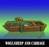 Cartoon: Wolf Sheep and Cabbage... (small) by berk-olgun tagged wolf,sheep,and,cabbage