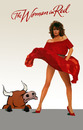 Cartoon: Woman in Red... (small) by berk-olgun tagged woman,in,red