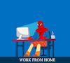 Cartoon: Work From Home... (small) by berk-olgun tagged work,from,home
