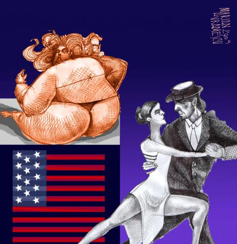 Cartoon: american dream 4 (medium) by Marian Avramescu tagged mav