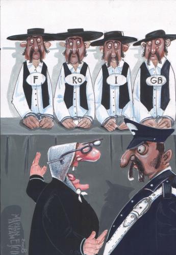 Cartoon: carabinieri (medium) by Marian Avramescu tagged carabinieri