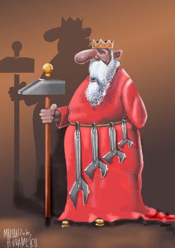 Cartoon: king (medium) by Marian Avramescu tagged mav