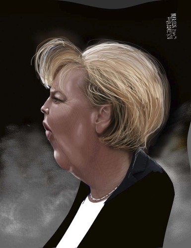 Cartoon: Merkel (medium) by Marian Avramescu tagged mav