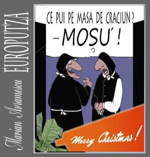 Cartoon: Merry Christmas (medium) by Marian Avramescu tagged mmmmmmmmmm