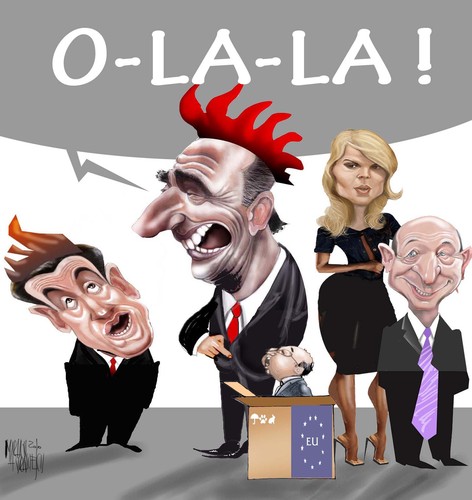 Cartoon: o la la (medium) by Marian Avramescu tagged mmmmmmmmm,la