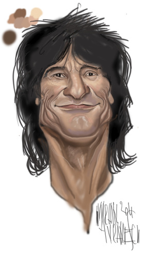 Cartoon: RONNIE (medium) by Marian Avramescu tagged mmmmmmmmmmmm