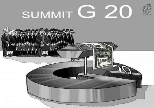 Cartoon: SUMMIT G 20SUMMIT G20 (medium) by Marian Avramescu tagged summit,g20
