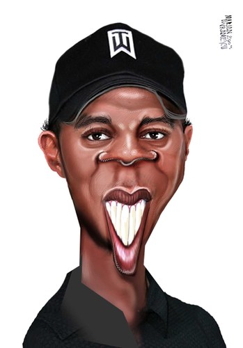 Cartoon: TIGER WOODS (medium) by Marian Avramescu tagged mav