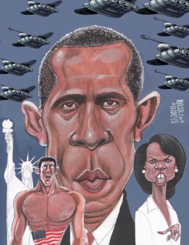 Cartoon: USA (medium) by Marian Avramescu tagged obama,rice,phelps