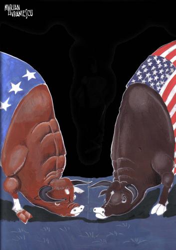 Cartoon: USA and EU (medium) by Marian Avramescu tagged usa