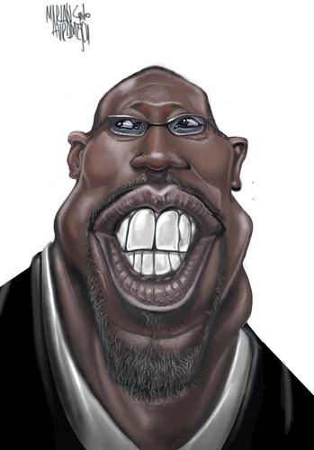 Cartoon: WESLEY SNIPES (medium) by Marian Avramescu tagged mmmmmmmmm