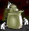 Cartoon: cooperation (small) by Marian Avramescu tagged mav