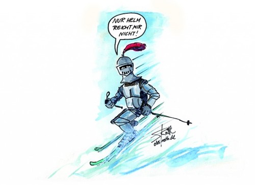 Ritter auf Ski