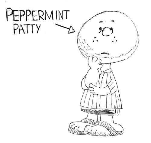 Cartoon: Hamburger statt Peanuts? (medium) by Glenn M Bülow tagged peanuts,peppermintpatty,hamburg,hamburger,patty,fastfood