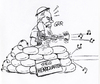 Cartoon: Metallicas bandinternes Syrien (small) by Glenn M Bülow tagged metallica,james,hetfield,band,konflikte,syrien
