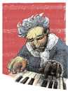 Cartoon: beethoven (small) by jenapaul tagged beethoven music classical composer