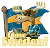 Cartoon: I love sweden (small) by jenapaul tagged sweden,scandinavia,countries,moose