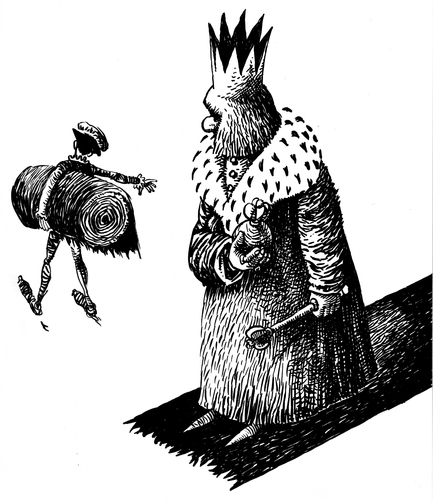 Cartoon: king (medium) by Wiejacki tagged king,revolution