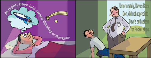 Cartoon: Rockets at Night (medium) by red tagged dave,rocket,sleep