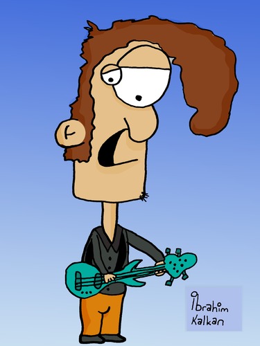 Cartoon: Guitar (medium) by ibrahimkalkan tagged guitar