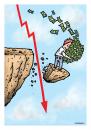 Cartoon: falling down with money (small) by svitalsky tagged svitalsky,money,crisis,fall