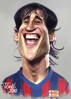 Cartoon: Bojan Krkics FC Barcelona (medium) by Tonio tagged football
