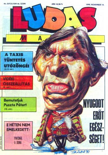 Cartoon: cover  1990 (medium) by Tonio tagged portrait,caricature,after,photo,zeichnung,karikatur,nach,foto,hungarian,ex,prime,minister,jozsef,antall