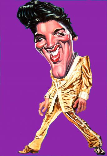 Cartoon: Elvis Presley (medium) by Tonio tagged caricature,portrait,musician,singer,usa